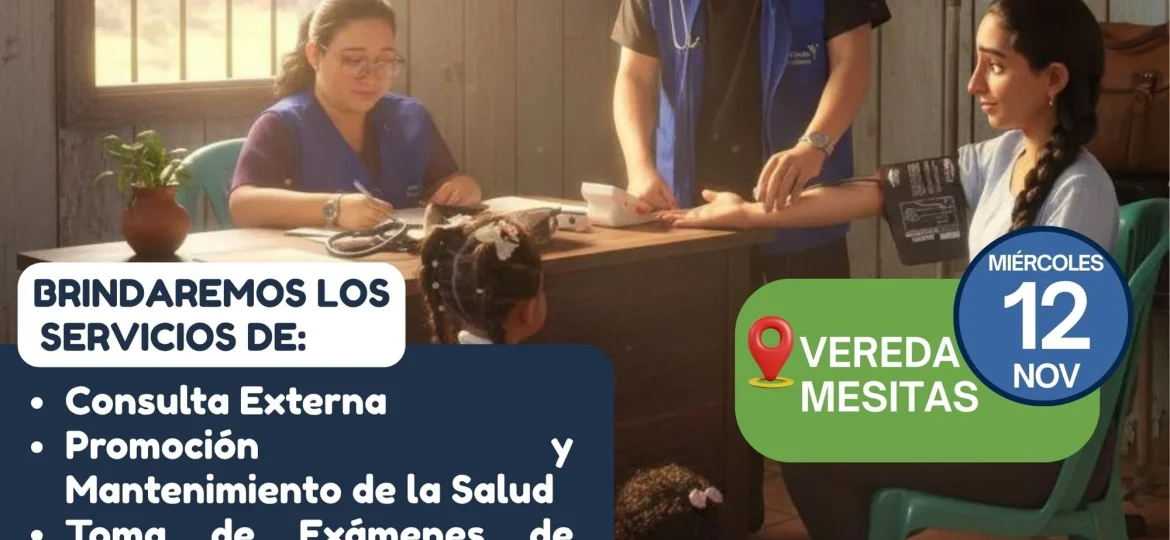 Invitación Brigadas de Salud Mesitas 12 NOV